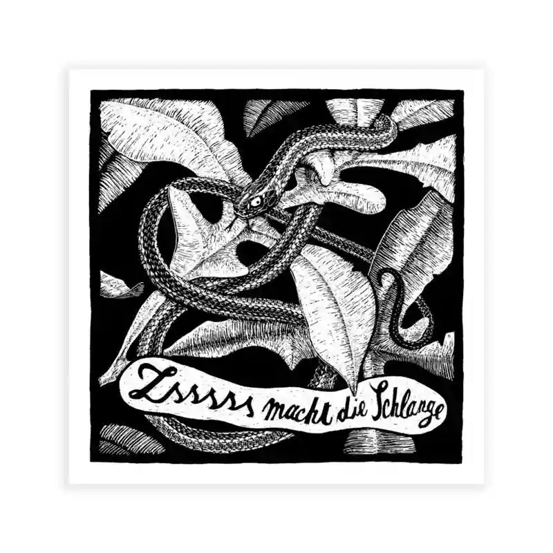 Phillip-Janta-Tierbilder-Prints-23x23cm-Schlange