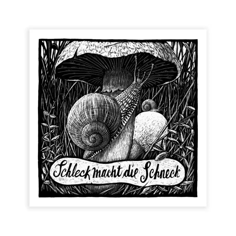 Phillip-Janta-Tierbilder-Prints-23x23cm-Schnecke