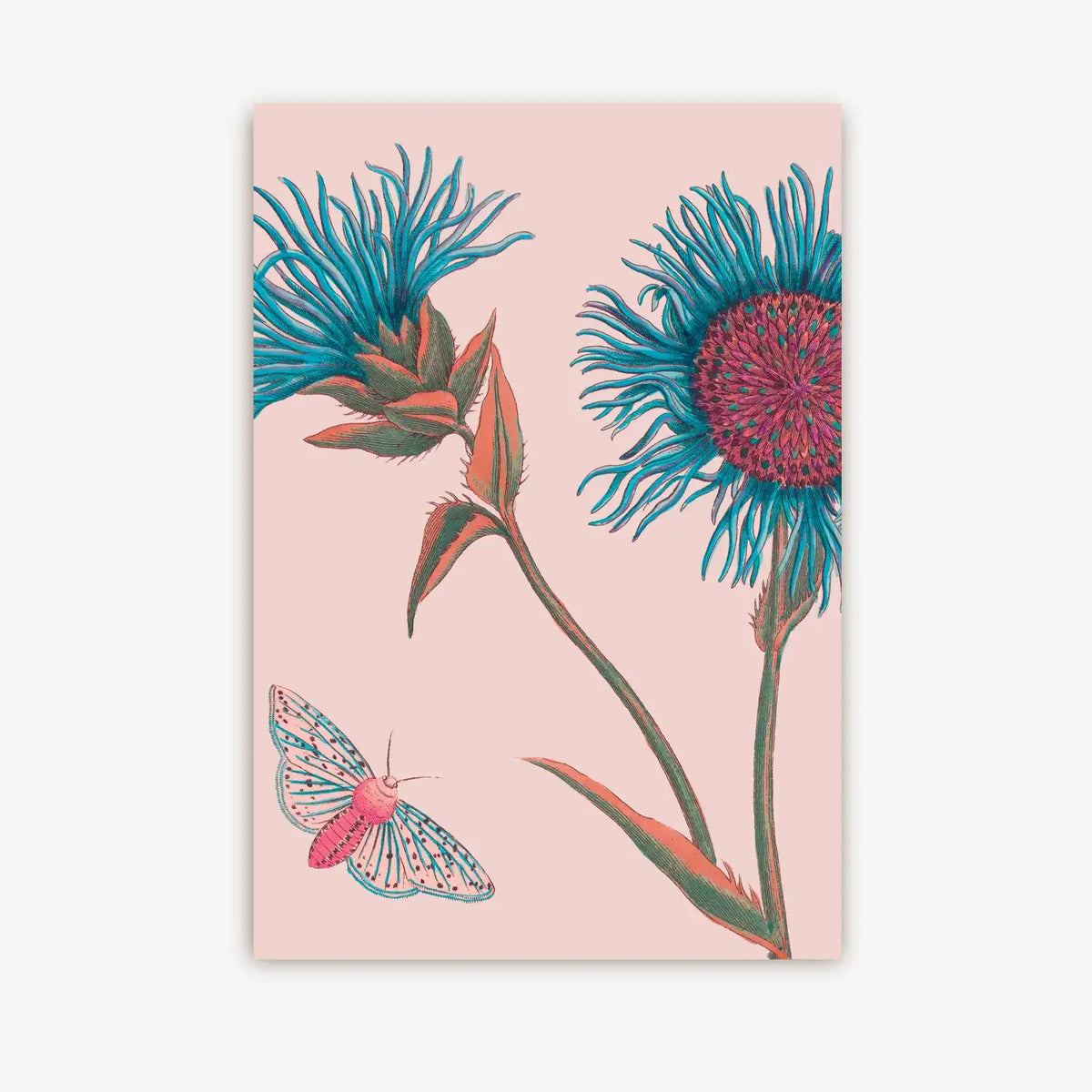 Postkarte-Lagom-Format-A6-Motiv-Kew-Gardens-Butterfly-and-Blooms
