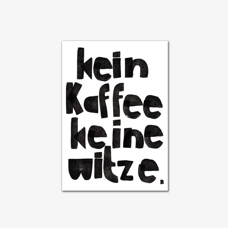 Halfbird | Postkarte | Kein Kaffee