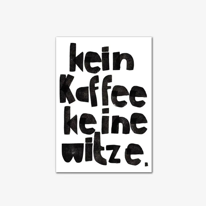 Halfbird | Postkarte | Kein Kaffee