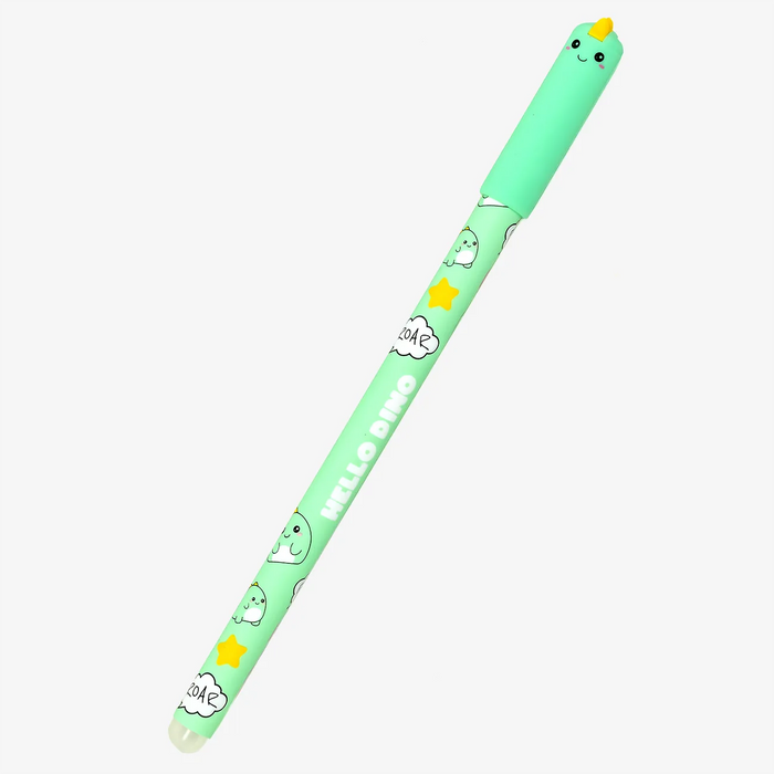 Radierbarer-Stift-mit-Dinosaurier-Print-Gruen-hello-Dino-Produktansicht