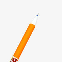 Radierbarer-Stift-mit-Loewen-Print-Orange-Tiny-King-Produktansicht-Stiftspitze