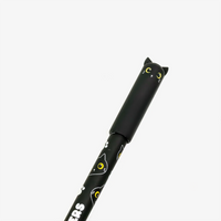 Radierbarer_-Stift-mit-_Katzen_-Print-_Schwarz-Cat-_Lovers-Produktansicht-Stiftekappe-Ansicht