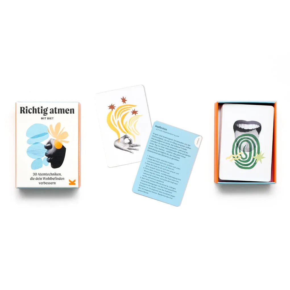 Laurence King Verlag | Richtig atmen mit Biet | 30 Karten mit Atemübungen