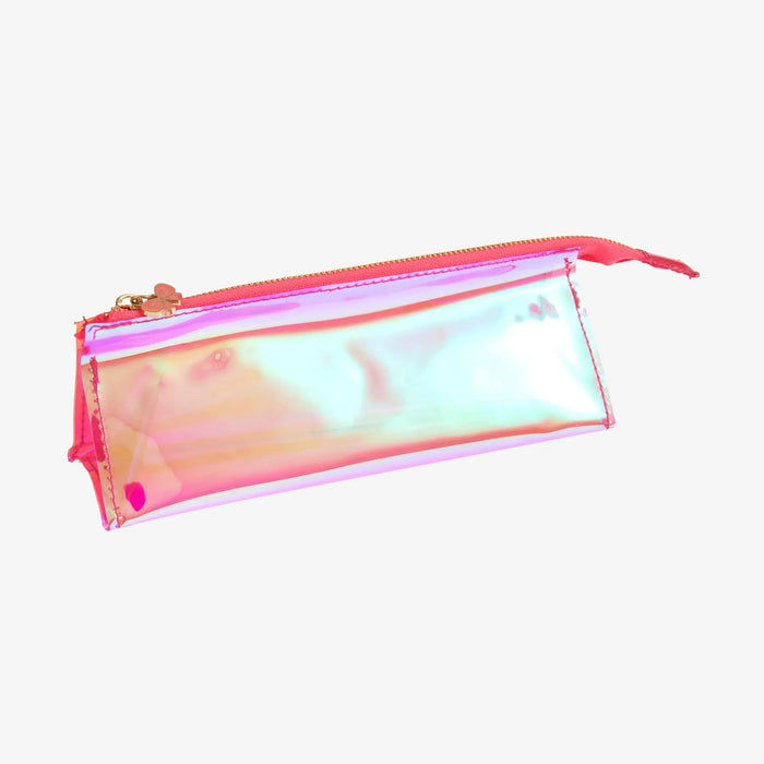 Stifte Etui | Paper Poetry | Etui Irisierend | Kunststoff | 6,5x6,5x19cm | Neon Pink