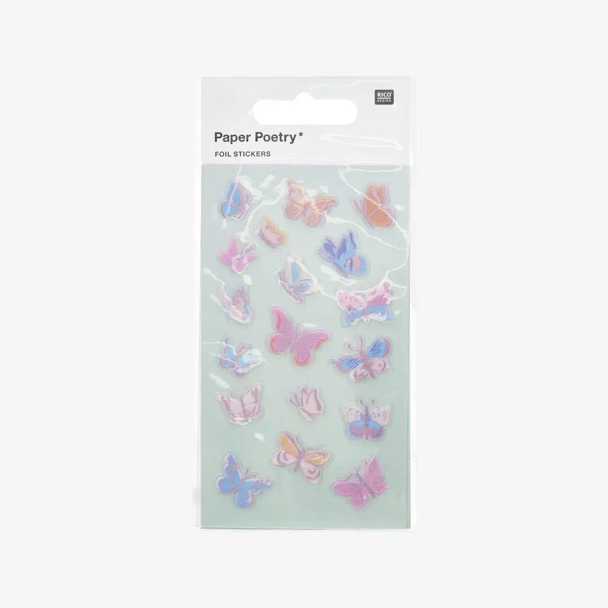 Rico-design-Paper-Poetry-Foliensticker-Schmetterlinge-4Boegen-in-Verpackung