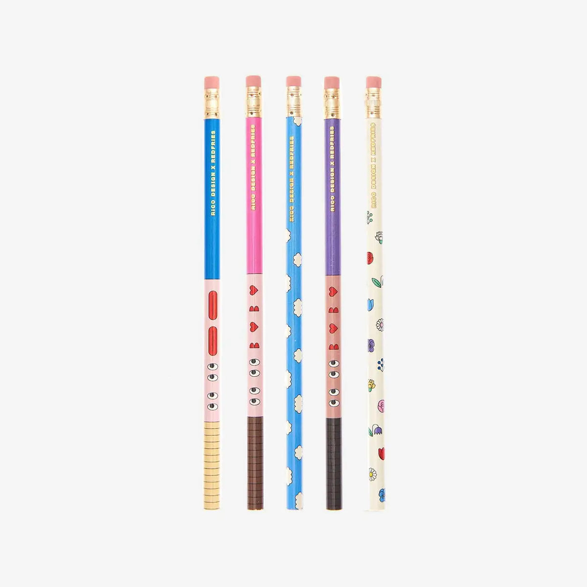 Rico-design-und-Red-fries-Bleistift-Eye-Candy-5er-Set-Produktansicht