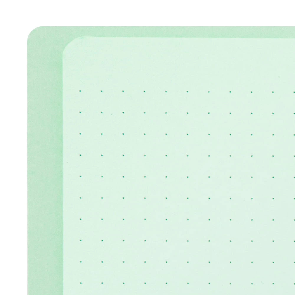 Md Notebook / Ring Notebook / Color Dot Grid / Green