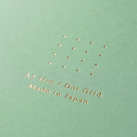 Md Notebook / Ring Notebook / Color Dot Grid / Green