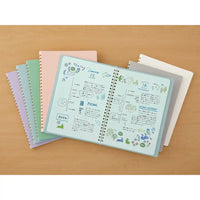 Md Notebook / Ring Notebook / Color Dot Grid / Green