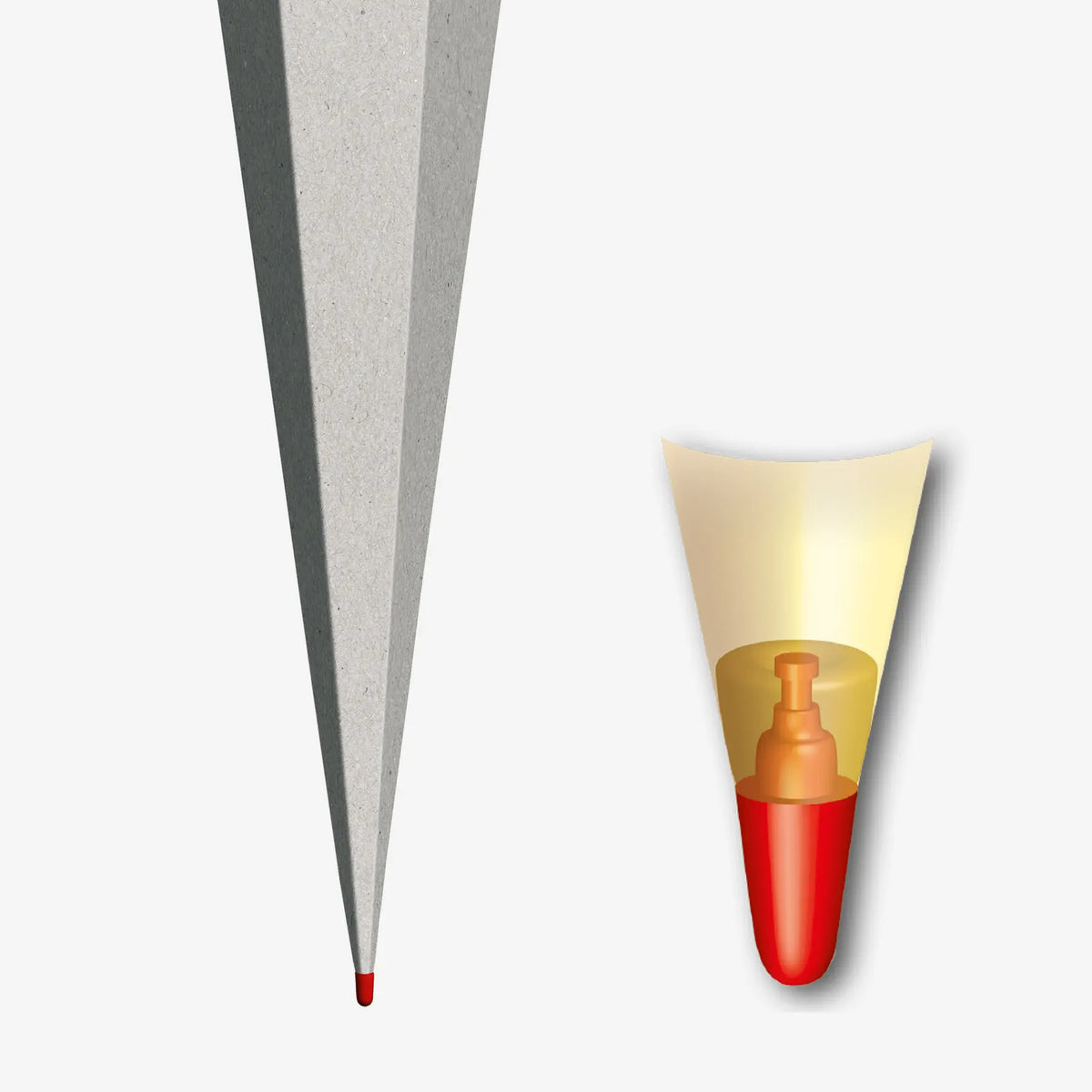 Schultüte Zuckertüte / Rohling 85 cm eckig