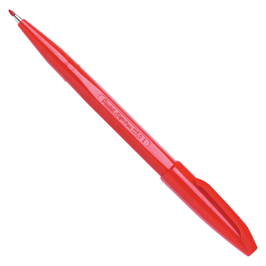 Pentel | Sign Pen S520 | Faserschreiber | rot