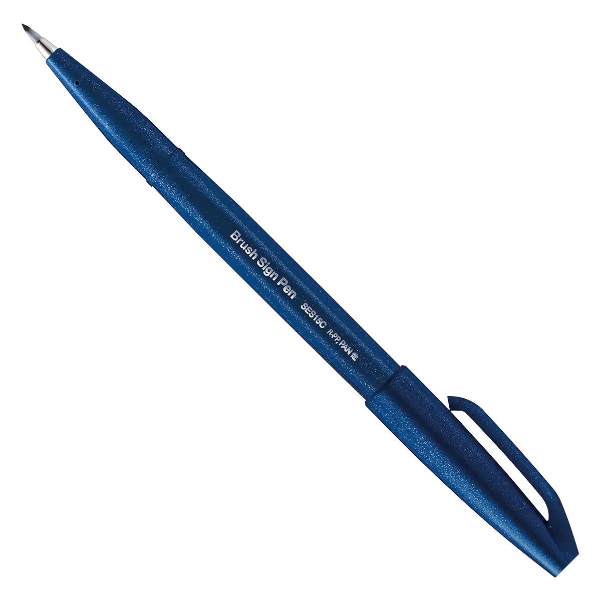 Pentel-Sign-Pen-Brush-SES15C-CAX-Blue-Black-Stift-offen-mit-kappe