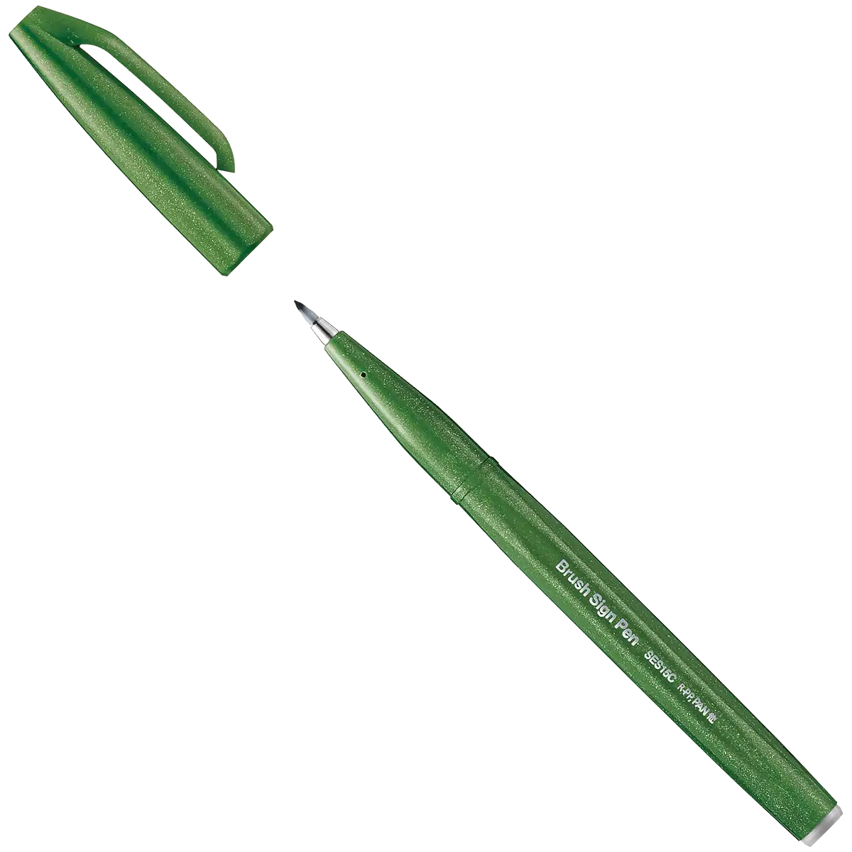 Pentel | Sign Pen Brush | SES15C-D2 | Olive Green