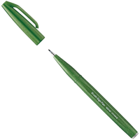 Pentel | Sign Pen Brush | SES15C-D2 | Olive Green