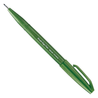 Pentel | Sign Pen Brush | SES15C-D2 | Olive Green