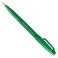 Pentel | Sign Pen Brush | SES15C-D | Green