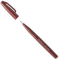 Pentel-Sign-Pen-Brush-SES15C-E_brown-Stift-offen-mit-kappe