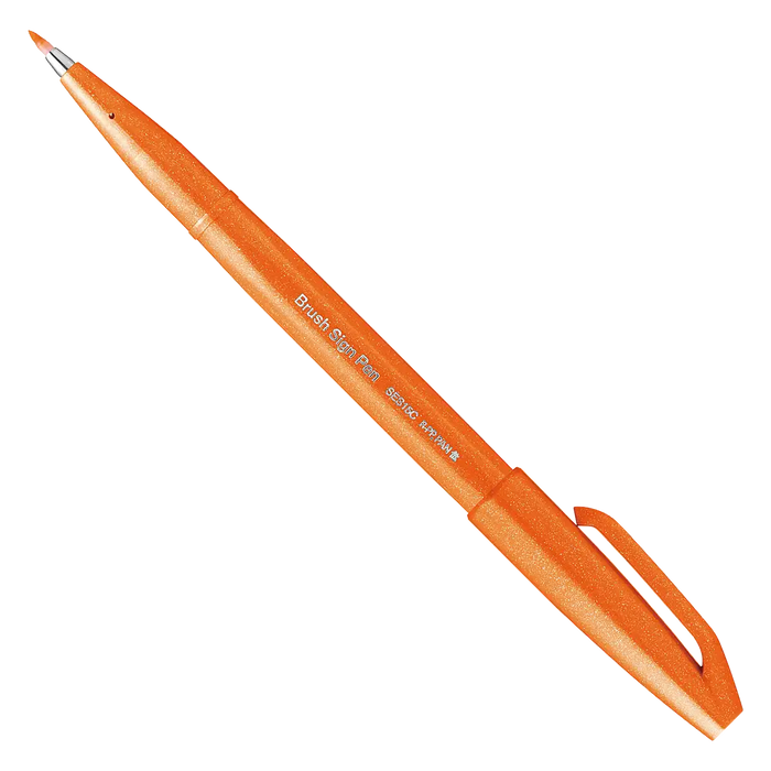 Pentel | Sign Pen Brush | SES15C-F | Orange