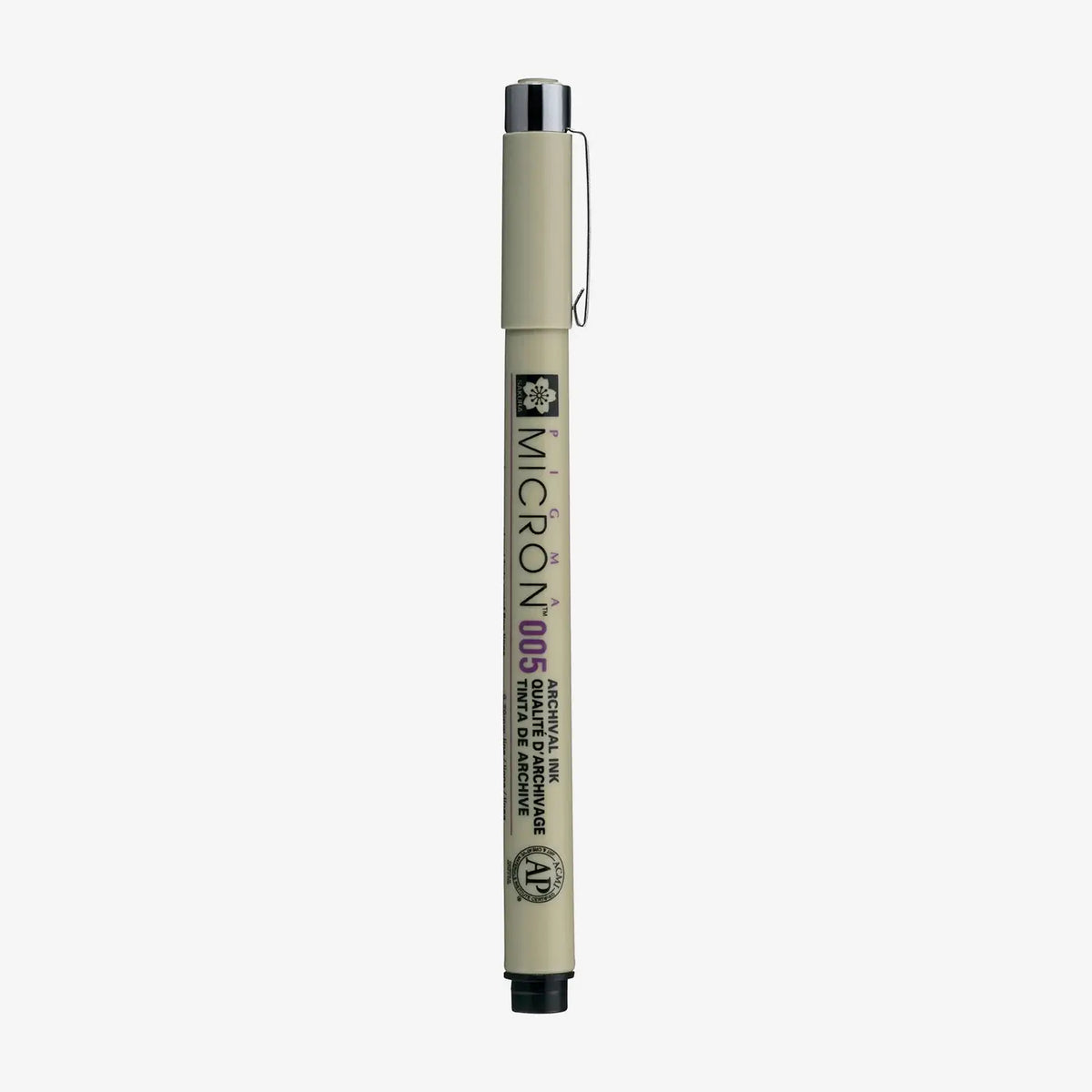 Sakura-Pigma-Micron-005-Fineliner-Schwarz-Stift-mit-KAppe-Produktansicht