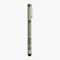 Sakura-Pigma-Micron-02-Fineliner-Schwarz-Stift-mit-Stiftekappe-Produktansicht