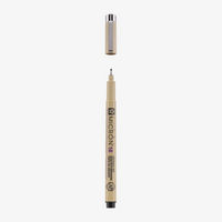 Sakura-Pigma-Micron-10-Fineliner-Schwarz-Stift-offen-Produktansicht