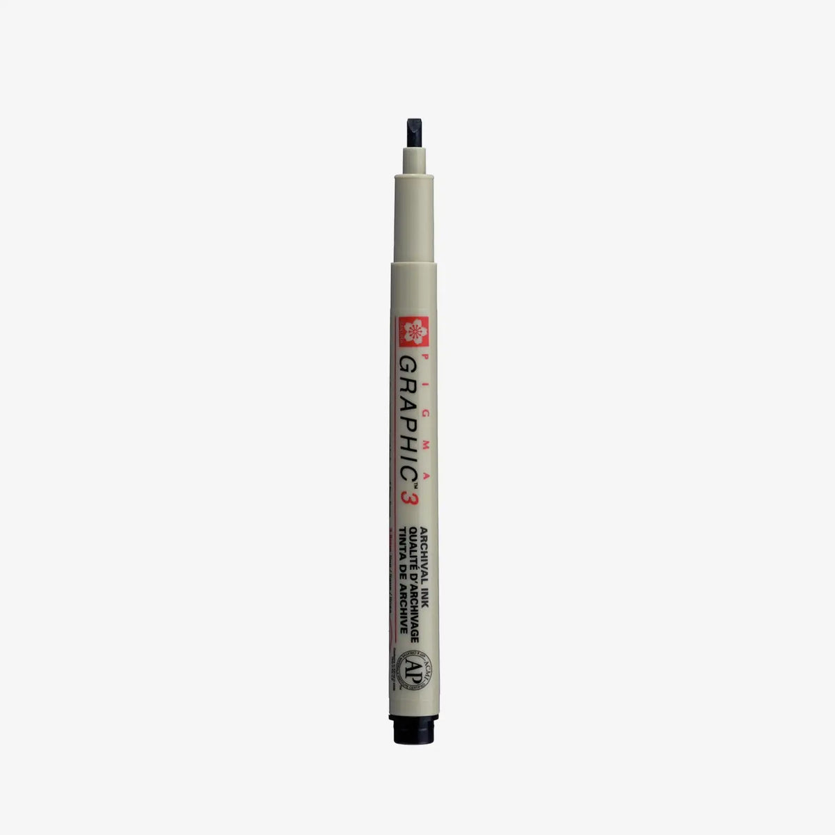 Sakura-Pigma-Micron-3-Fineliner-Schwarz-Stift-offen-Produktansicht