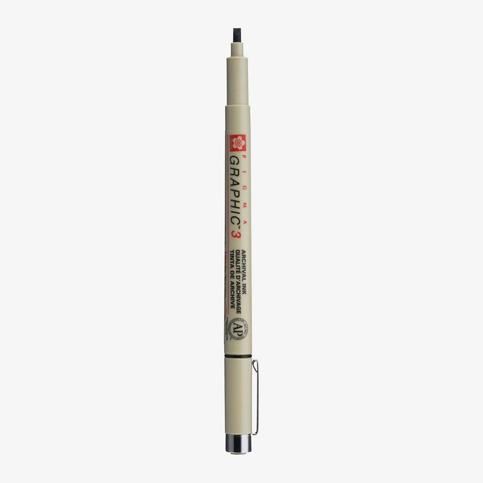 Sakura-Pigma-Micron-3-a-Fineliner-Schwarz-Stift-offen-Produktansicht
