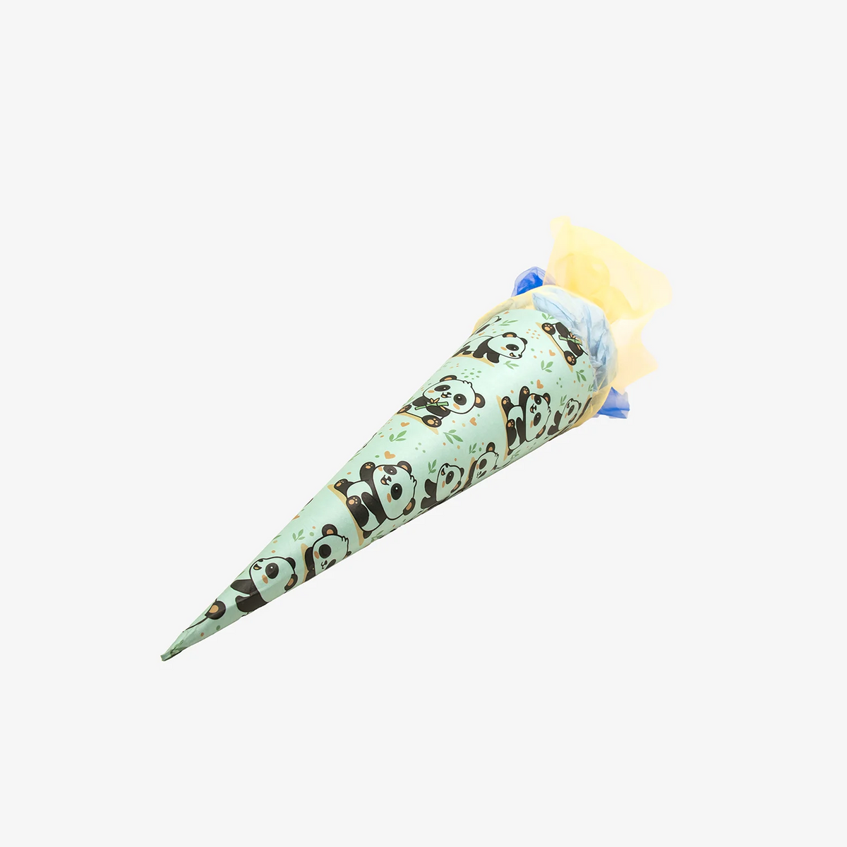 Schultuete-35cm-mit-Panda-Motiv-undtuellhaube-produktansicht-seitlich
