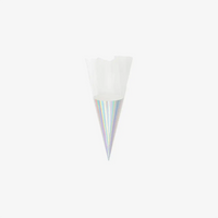 Schultuete-Zuckertuete-Rohling-mit-Filzverschluss-20cm-Irisierend-Weiss-Produktansicht