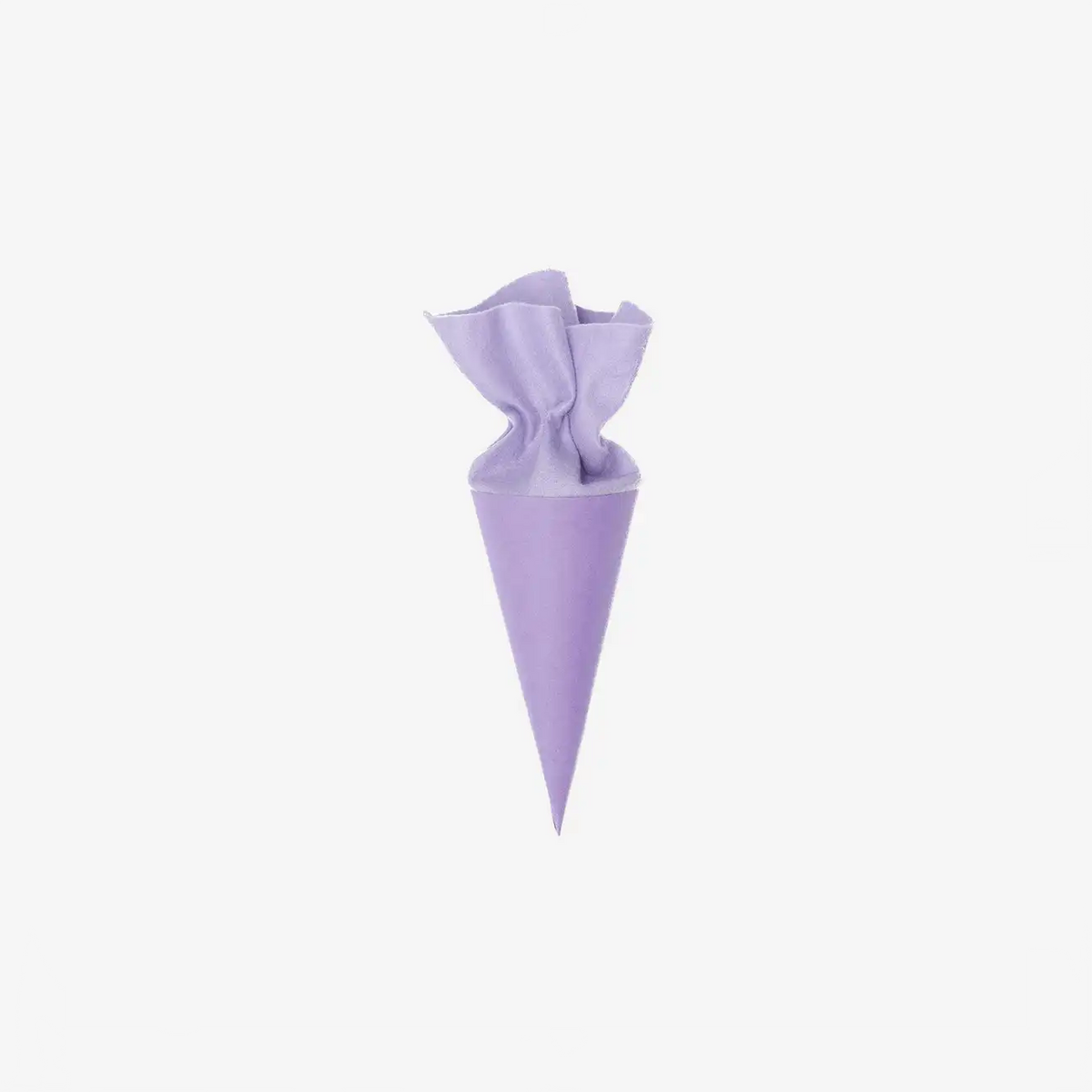 Schultuete-Zuckertuete-Rohling-mit-Filzverschluss-20cm-Violett-Produktansicht