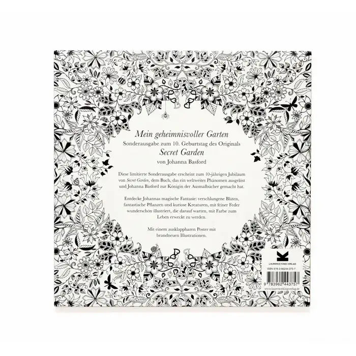Laurence King Verlag | Johanna Basfords | Ausmalbuch | Mein geheimnissvoller Garten