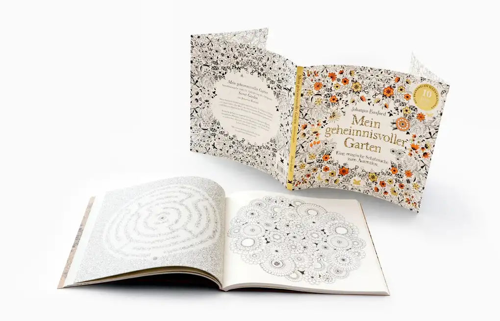 Laurence King Verlag | Johanna Basfords | Ausmalbuch | Mein geheimnissvoller Garten