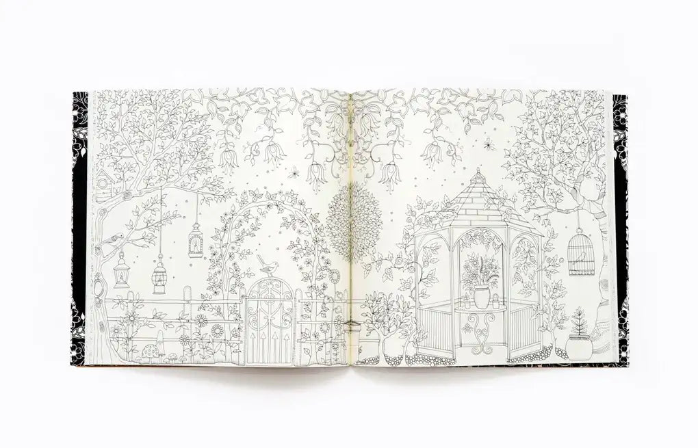 Laurence King Verlag | Johanna Basfords | Ausmalbuch | Mein geheimnissvoller Garten