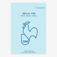 Skizzenblock-190grm-Hahnemuehle-Skizze190-50blatt-A2-Cover-Front-Produktansicht