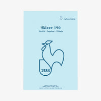Skizzenblock-190grm-Hahnemuehle-Skizze190-50blatt-A3-Cover-Front-Produktansicht