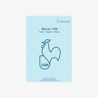 Skizzenblock-190grm-Hahnemuehle-Skizze190-50blatt-A4-Cover-Front-Produktansicht