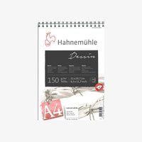 Skizzenblock-Spiralblock-150grm-Hahnemuehle-Dessin-25blatt-A4-Cover-Front-Produktansicht
