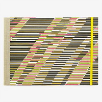 Skizzenbuch-A4-quer-cover-Chiyogami-papier-Motiv-Muster-mit-versetzten-Strichen-grau-von-vorn