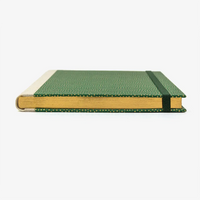 Skizzenbuch-A5-mit-Goldschnitt-cover-bezogen-mit-chiyogami-Papier-160-Seiten-Motiv-Same-Komon-gold-auf-gruen-gold-Liegend