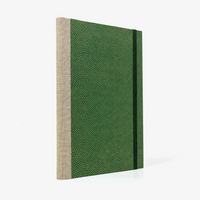 Skizzenbuch-A5-mit-Goldschnitt-cover-bezogen-mit-chiyogami-Papier-160-Seiten-Motiv-Same-Komon-gold-auf-gruen-gold-seitlich-von-hinten