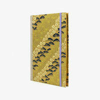 Skizzenbuch-A5-mit-Goldschnitt-cover-chiyogami-Papier-160-Seiten-Motiv-Bambus-gold-seitlich-von-vorn