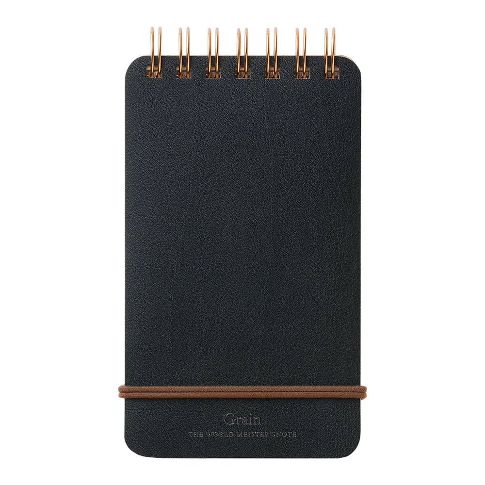 Midori | MD Notizbuch | Reporterblock | WM Grain 7 | A6 | Black