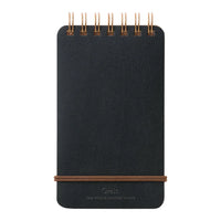 Midori | MD Notizbuch | Reporterblock | WM Grain 7 | A6 | Black