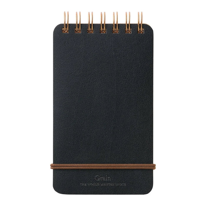 Midori | MD Notizbuch | Reporterblock | WM Grain 7 | A6 | Black