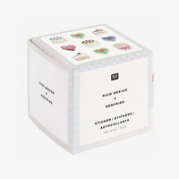 StickerRolle-EyeCandy-Motiv-Torten-FSCMIX-100Stk-Stickergroesse-5x5cm-verpackung