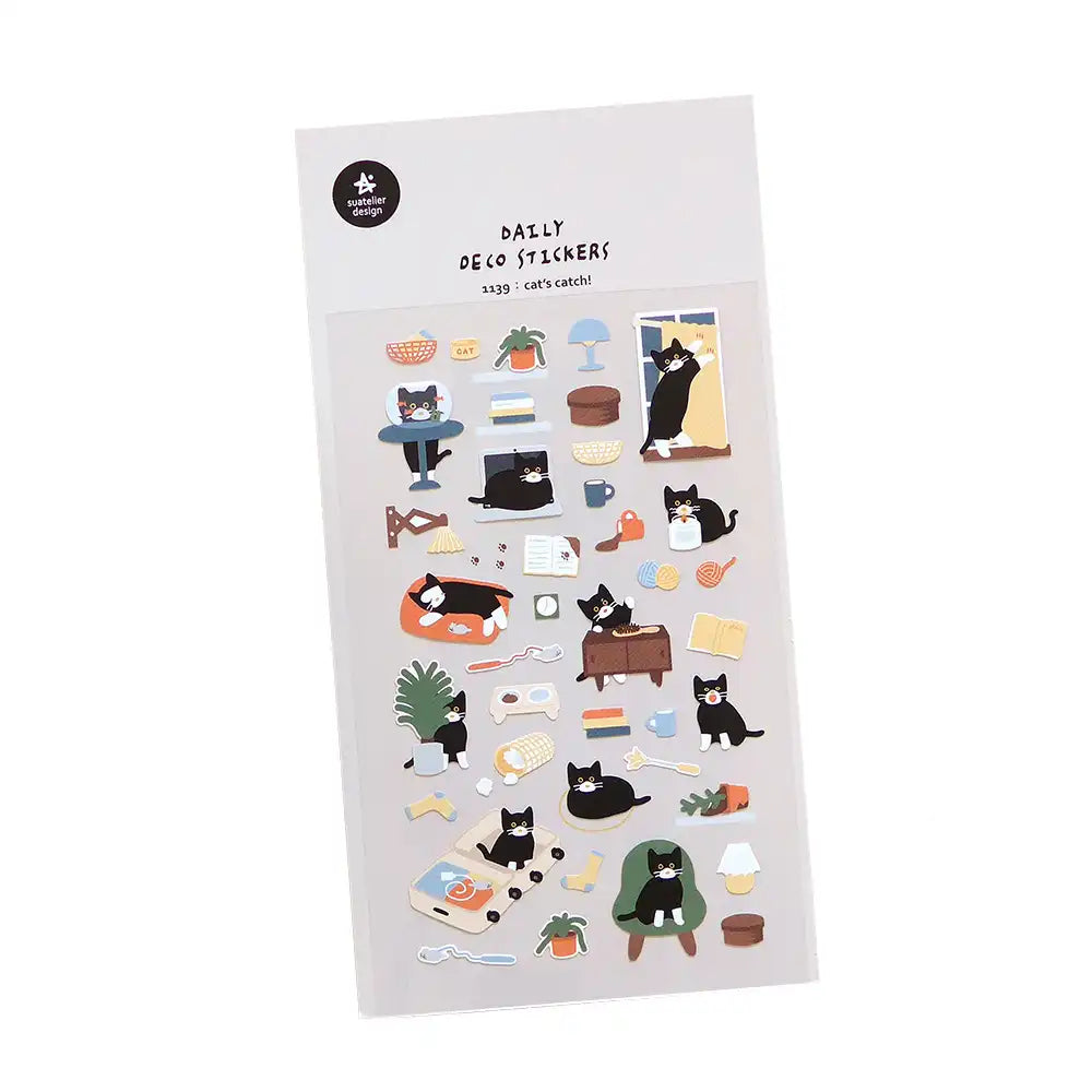 Suatelier | Sticker | Cat's Catch! | 10x19cm | 1Bogen