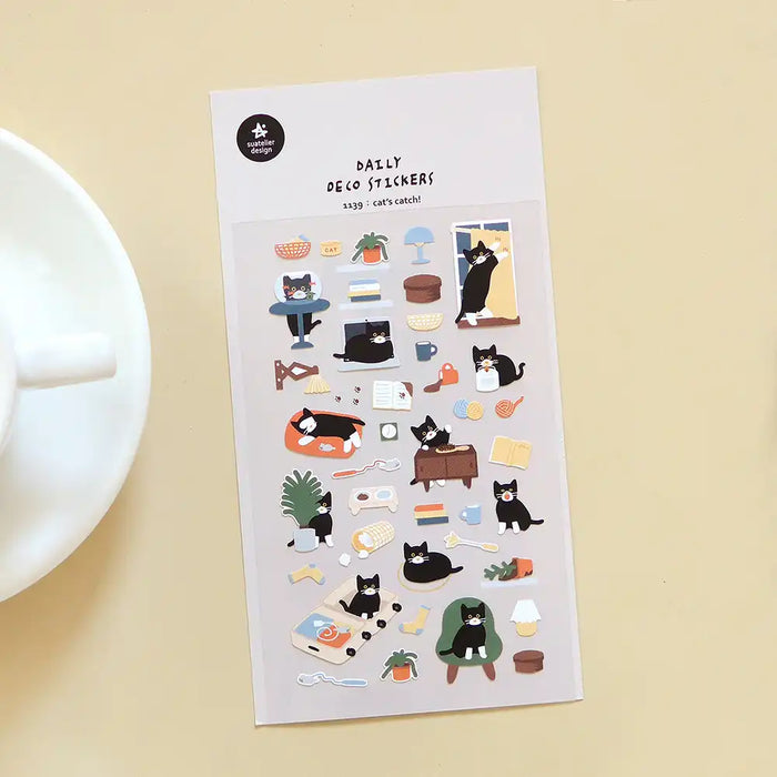 Suatelier-Sticker-Cat_sCatch_-10x19cm-Paper-1Bogen-2