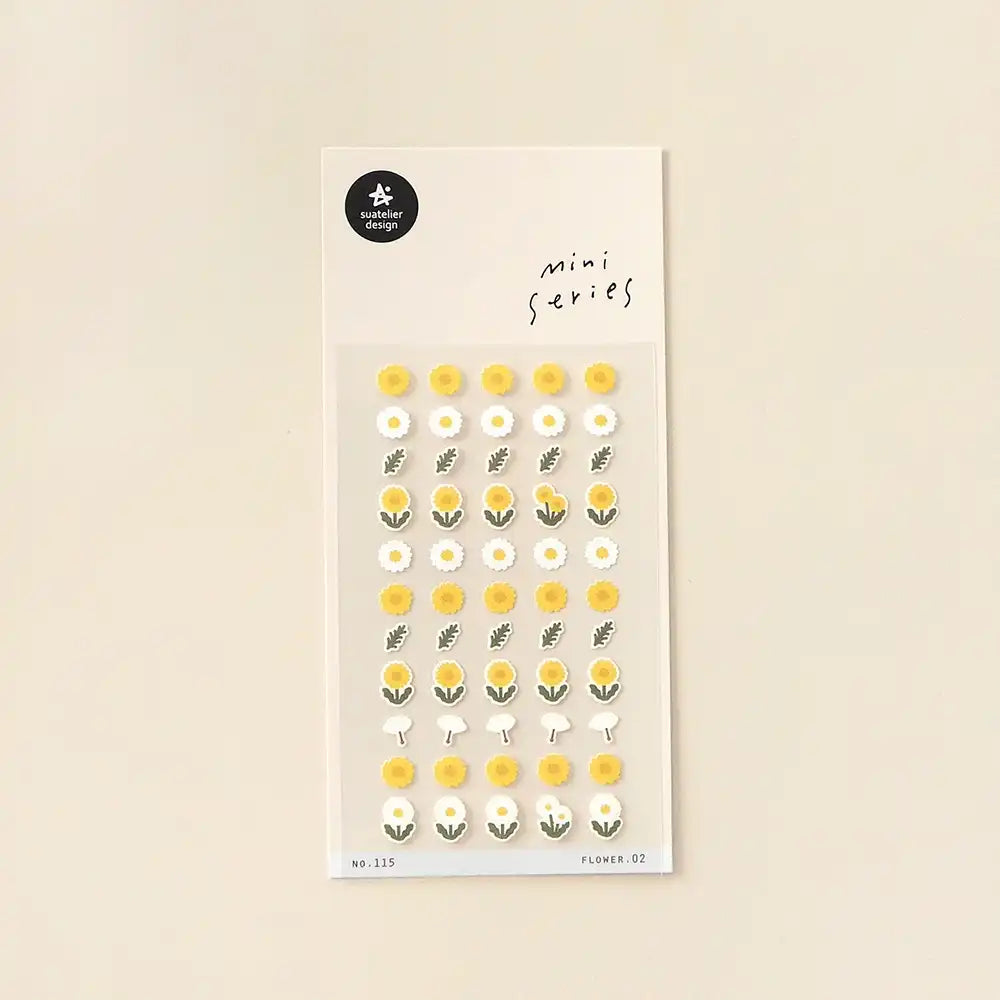 Suatelier | Sticker | Mini Serie | Flower No2 | 7x15cm | 1Bogen